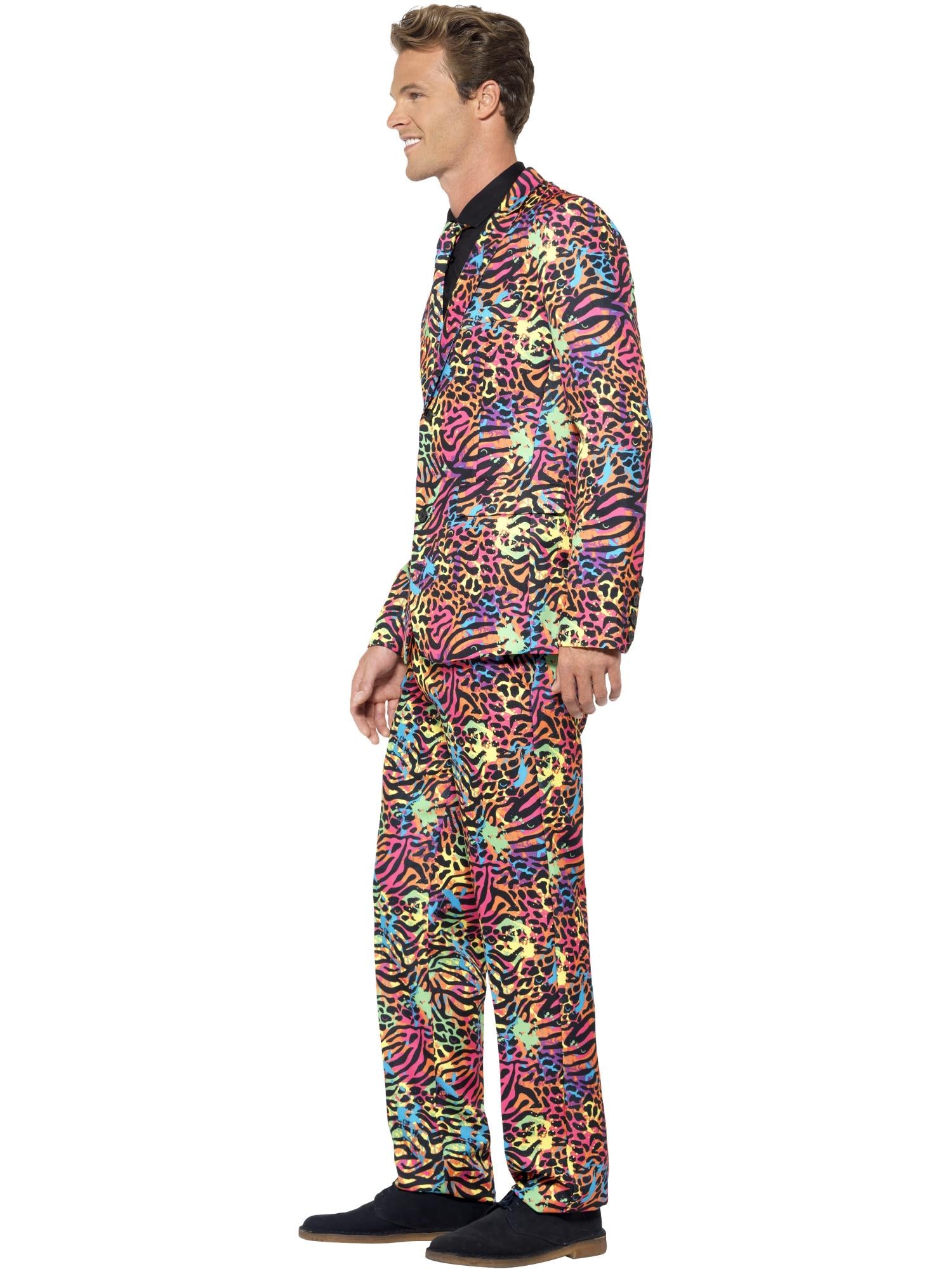 smiffys-stand-out-neon-anzug-herren-bunt-animalprint image 3