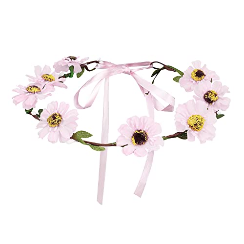 boland-52221-mallorca-stirnband-blumen-haarkranz-rosa-wei image 5