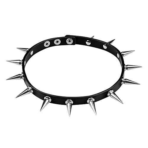 boland-accessories-spike-halskette-lederimitat-schwarz-silber image 4