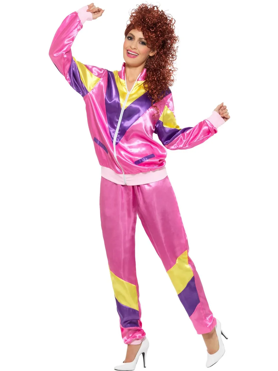 smiffys-80s-shell-suit-kost-m-pink-damen-gr-s image 1