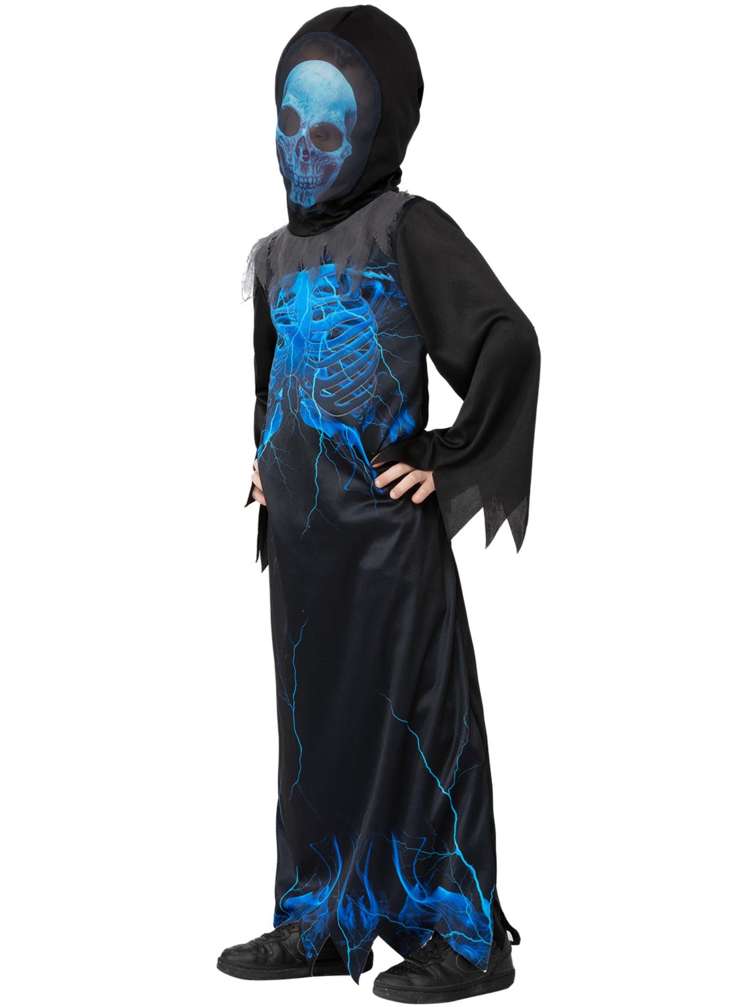 smiffys-fever-midnight-skeleton-reaper-kost-m-kinder-s image 3