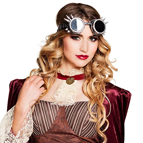 boland-accessories-cyberpunk-brille-silber-retro-steampunk image 6