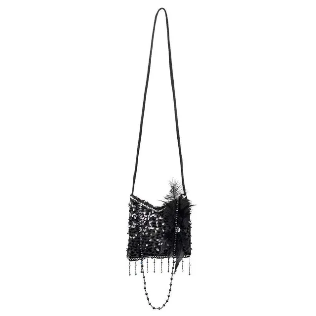 boland-36000-flapper-handtasche-schwarz-pailletten-20er image 1