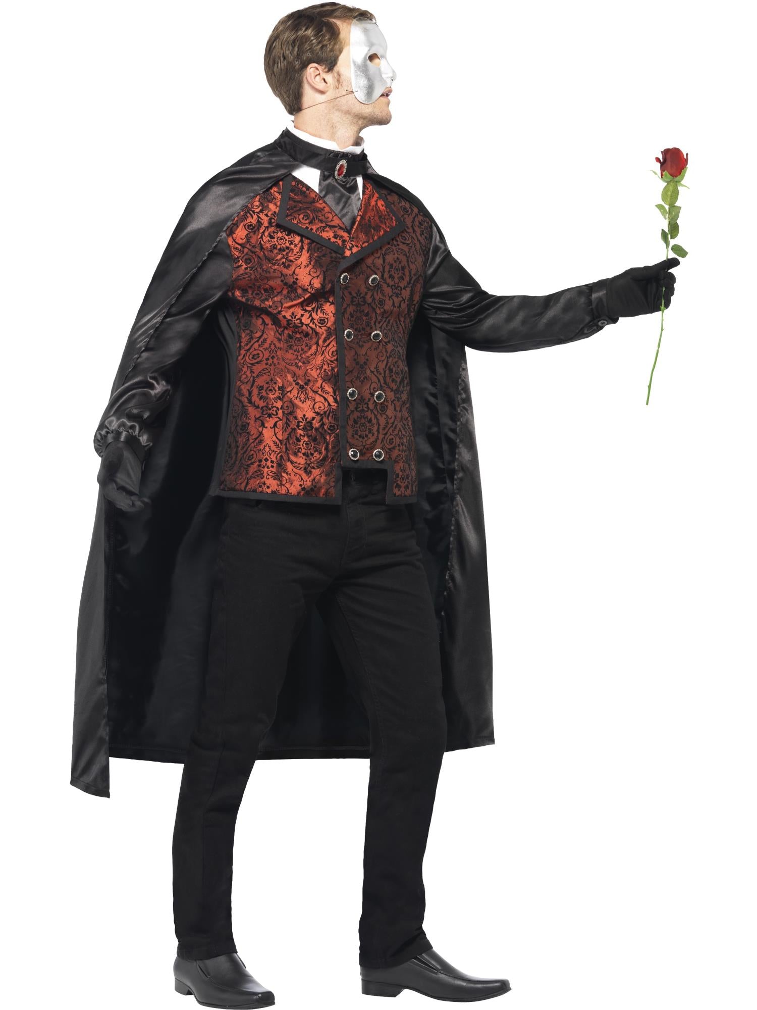 smiffys-fever-dark-opera-kost-m-schwarz-l-mit-cape image 3