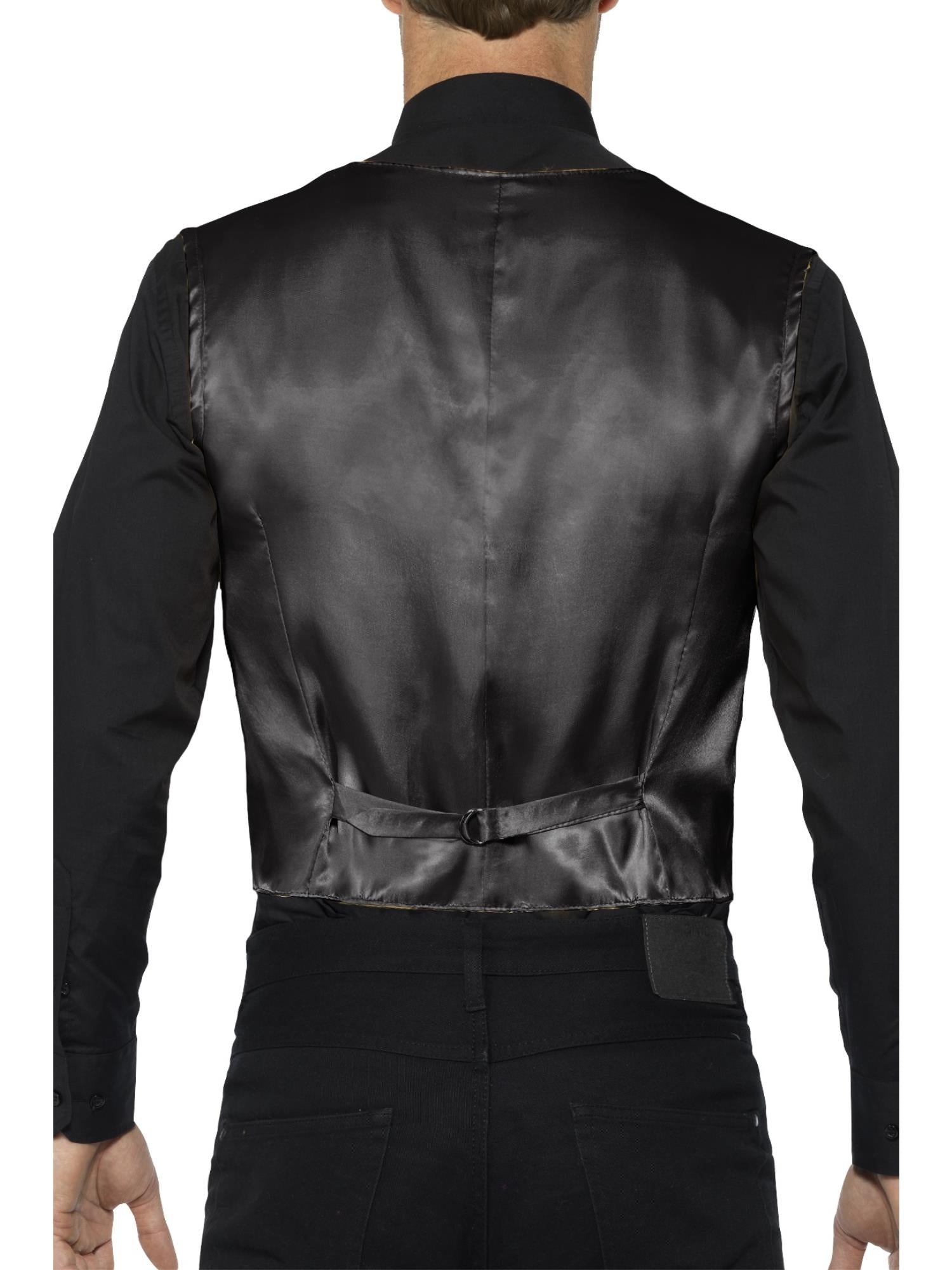 smiffys-fever-pailletten-weste-schwarz-herren-m image 2