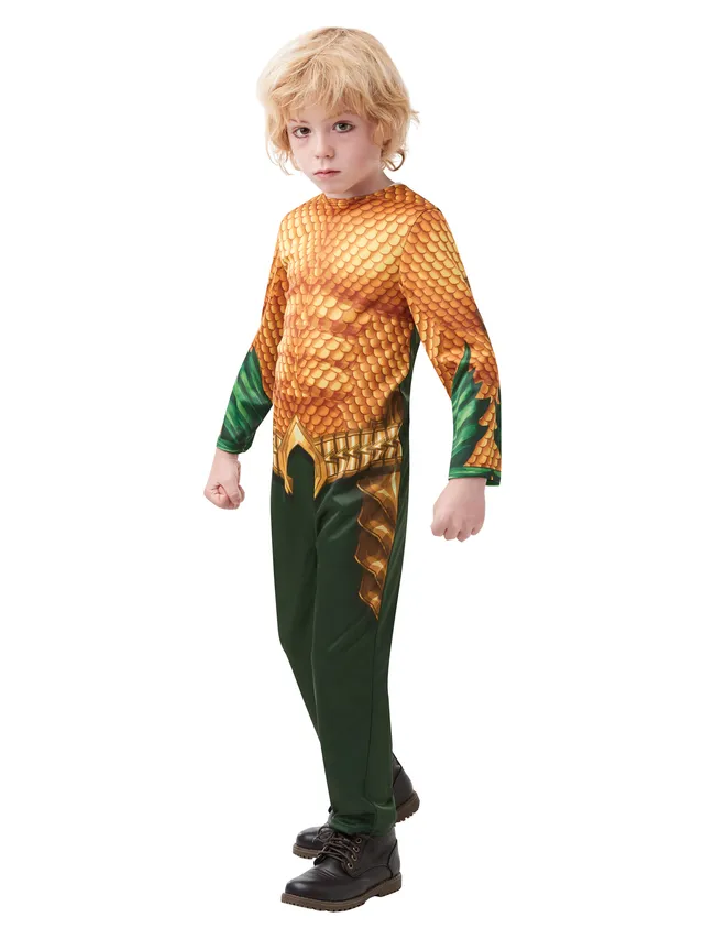 rubies-aquaman-movie-kost-m-gr-n-gold-jersey-overall image 1