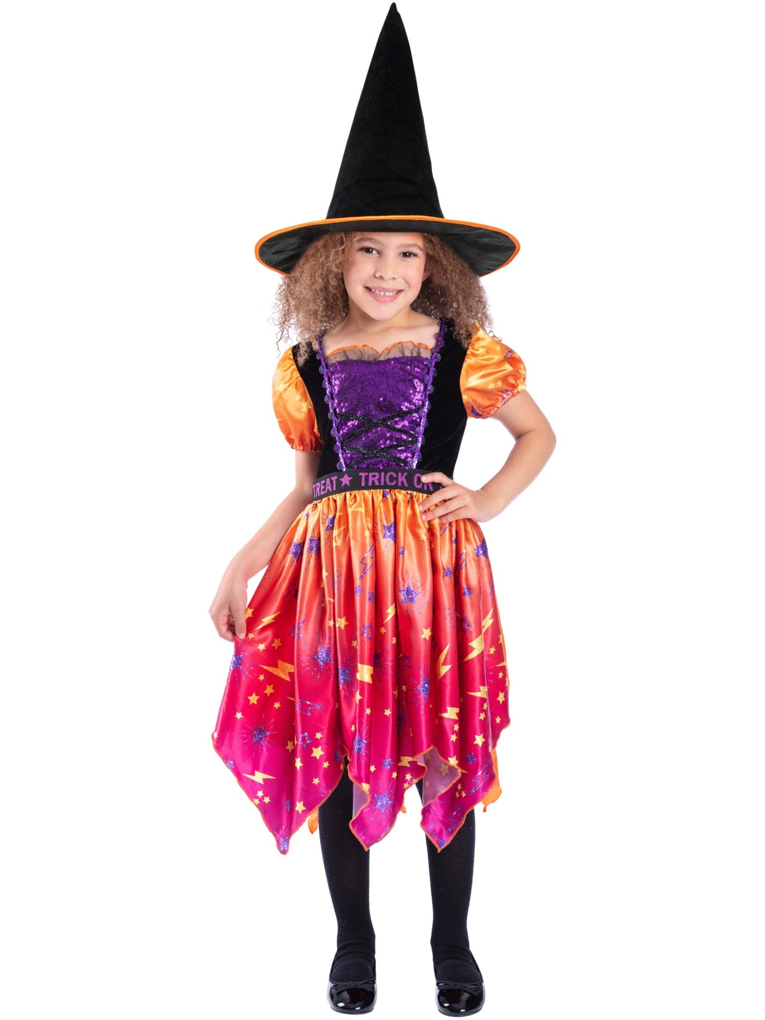 smiffys-fever-mond-sterne-hexenkost-m-kinder-l-orange-10-12-j image 4