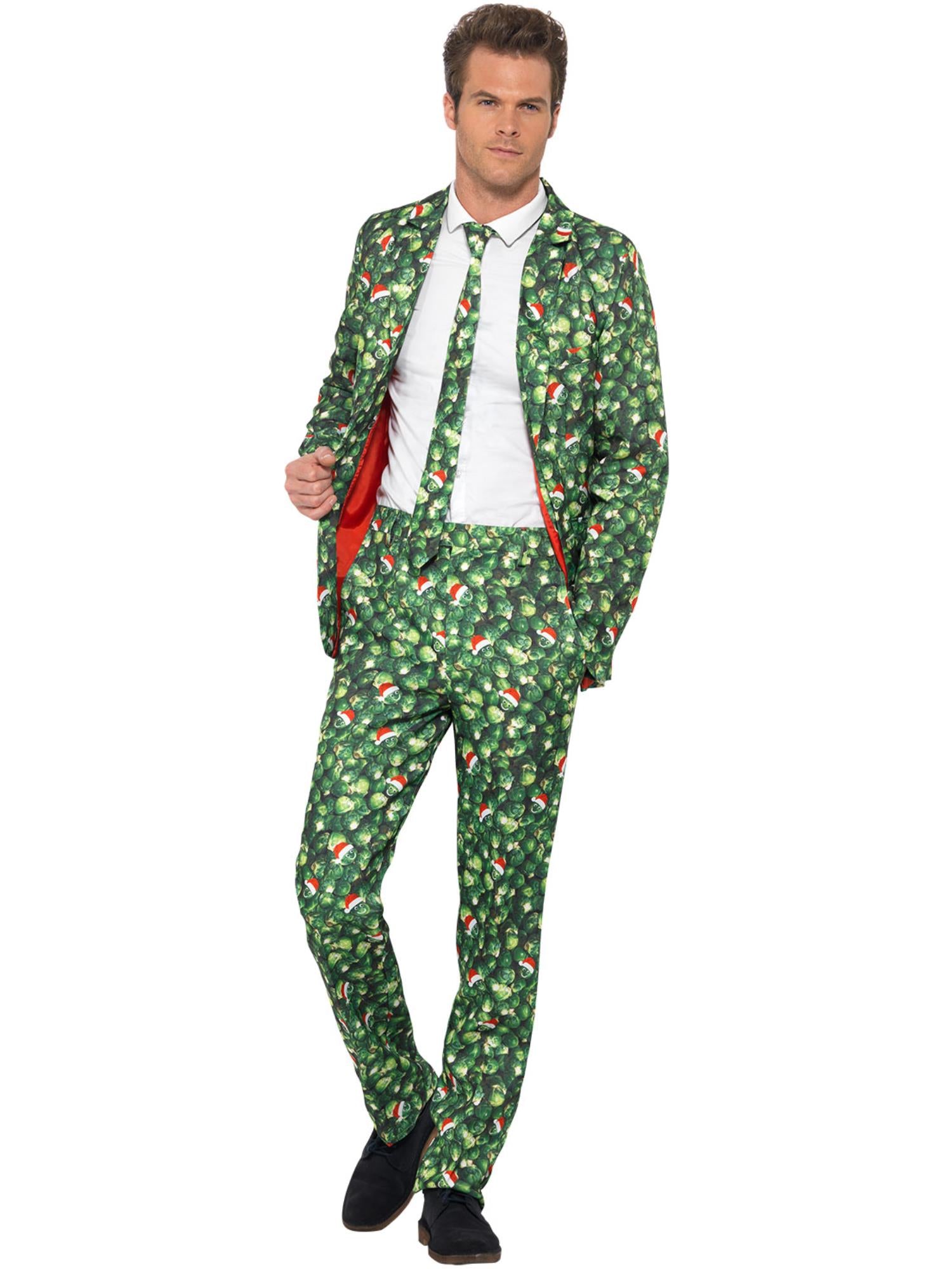 smiffys-stand-out-suits-rosenkohl-anzug-herren-gr-n-3-tlg image 4