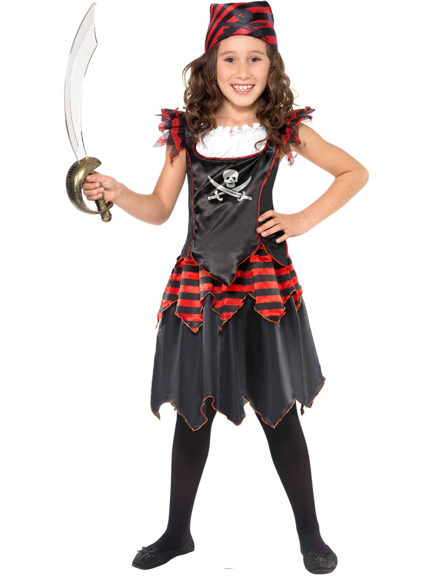 smiffys-fever-piratenkost-m-m-dchen-totenkopf-kleid-gr-m image 1
