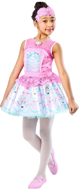 rubies-barbie-nussknacker-luxus-kleid-kost-m-tutu-haarband image 1