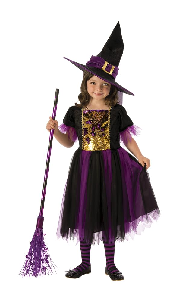 rubie-s-deluxe-hexenkost-m-m-dchen-104-gold-violett-kleid image 1