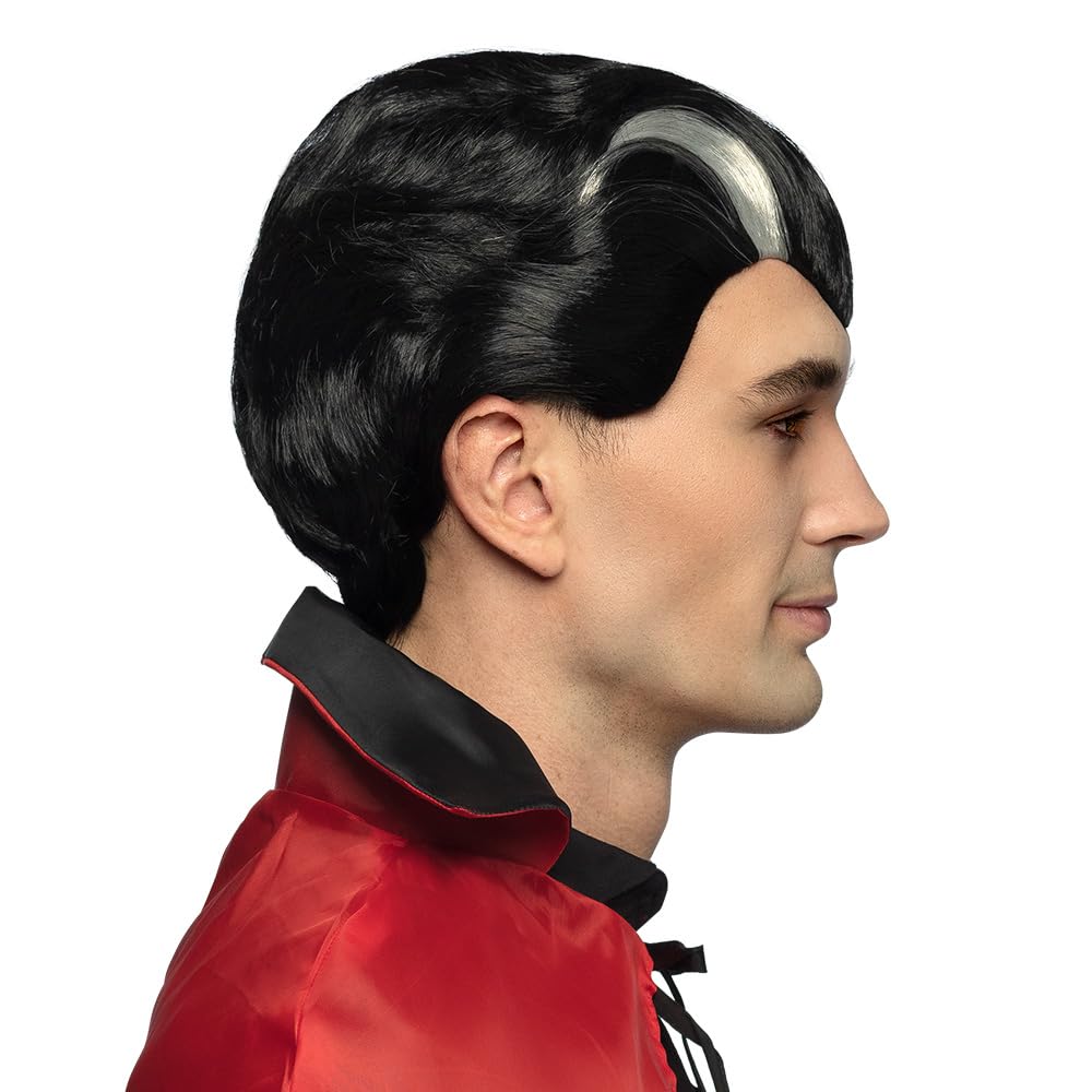 boland-wigs-vampir-per-cke-erwachsene-wei-schwarz-kurz image 3