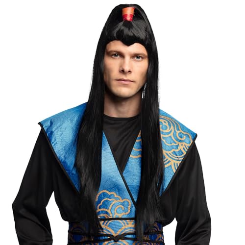 boland-wigs-85063-per-cke-samurai-schwarz-zopf-erwachsene image 5