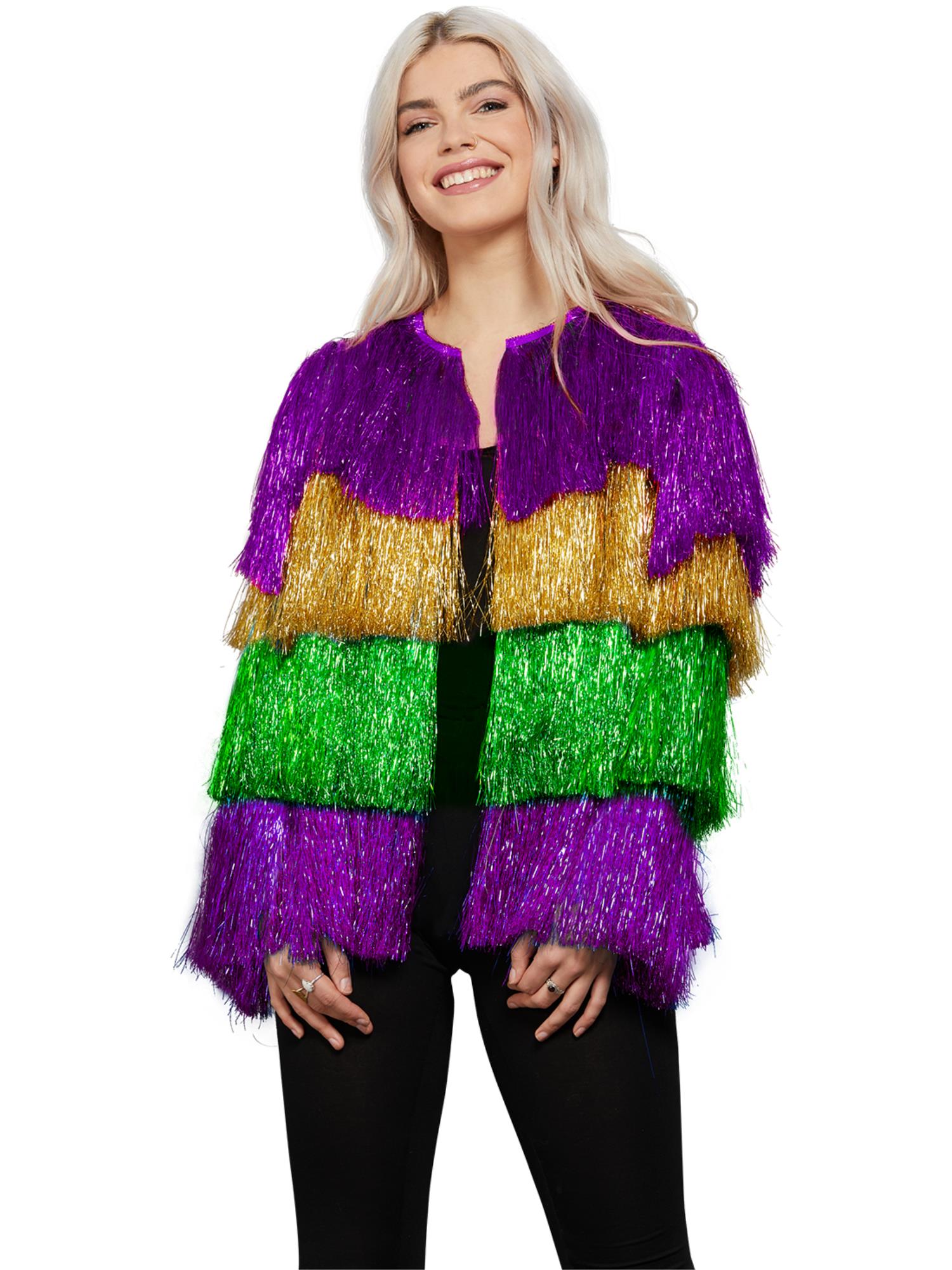 fever-mardi-gras-jacke-damen-lila-gold-gr-n image 1