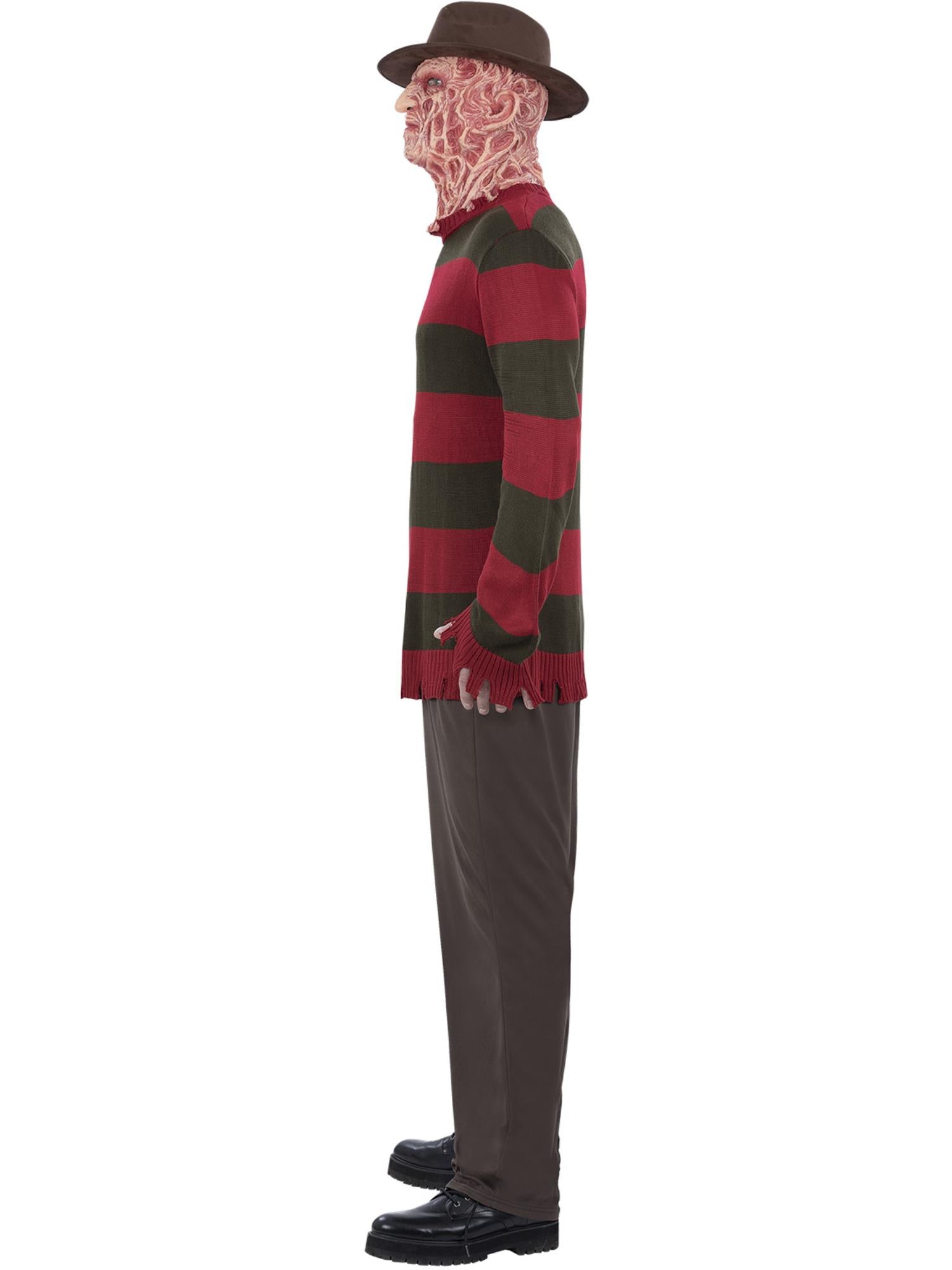 smiffys-fever-freddy-krueger-pullover-kost-m-rot-gr-n-gestreift image 3