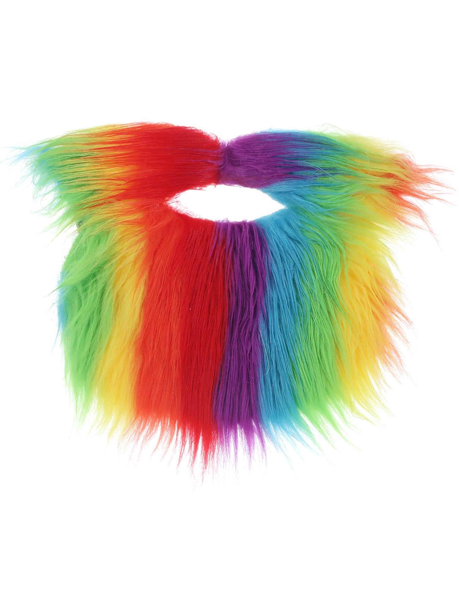smiffys-fever-rainbow-beard-vollbart-regenbogen-einheitsgr-e image 2