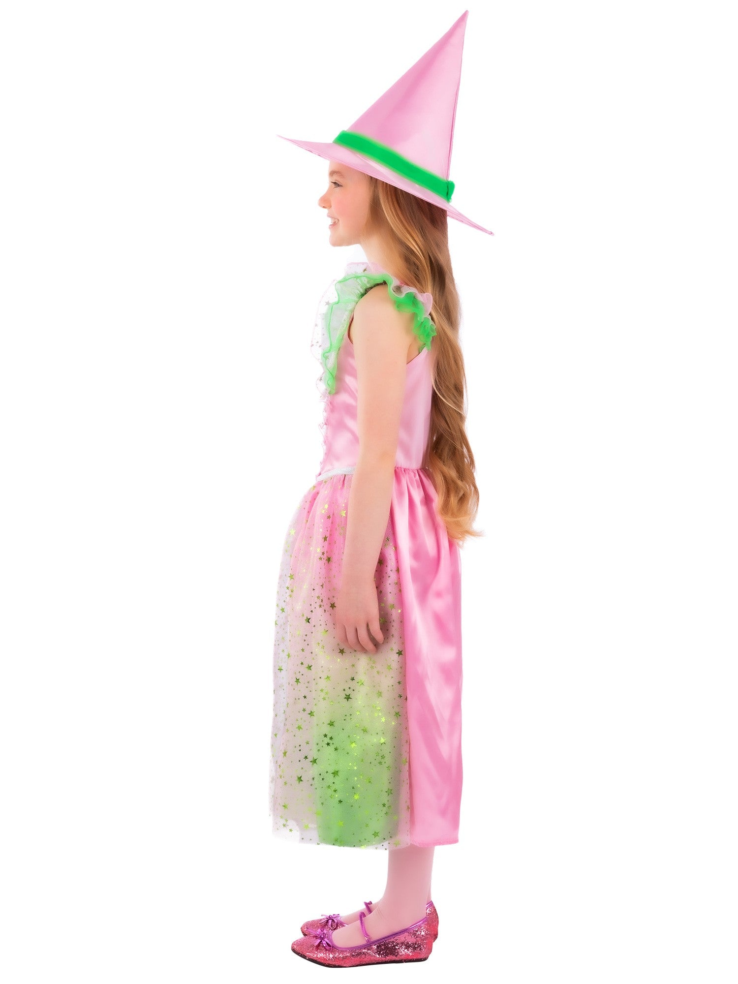 smiffys-fever-good-witch-kost-m-m-dchen-rosa-gr-n-l-10-12 image 3