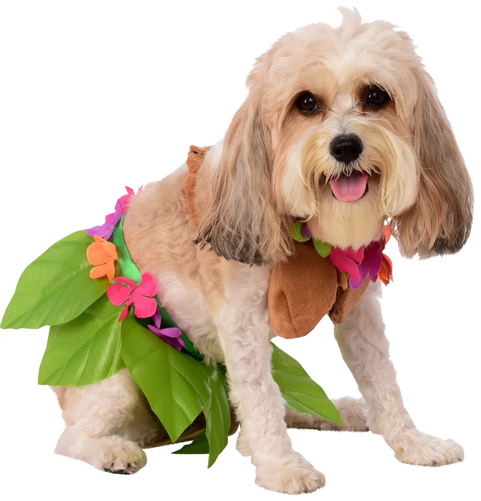 rubie-s-deluxe-hula-girl-hundekost-m-xl-bunt image 1