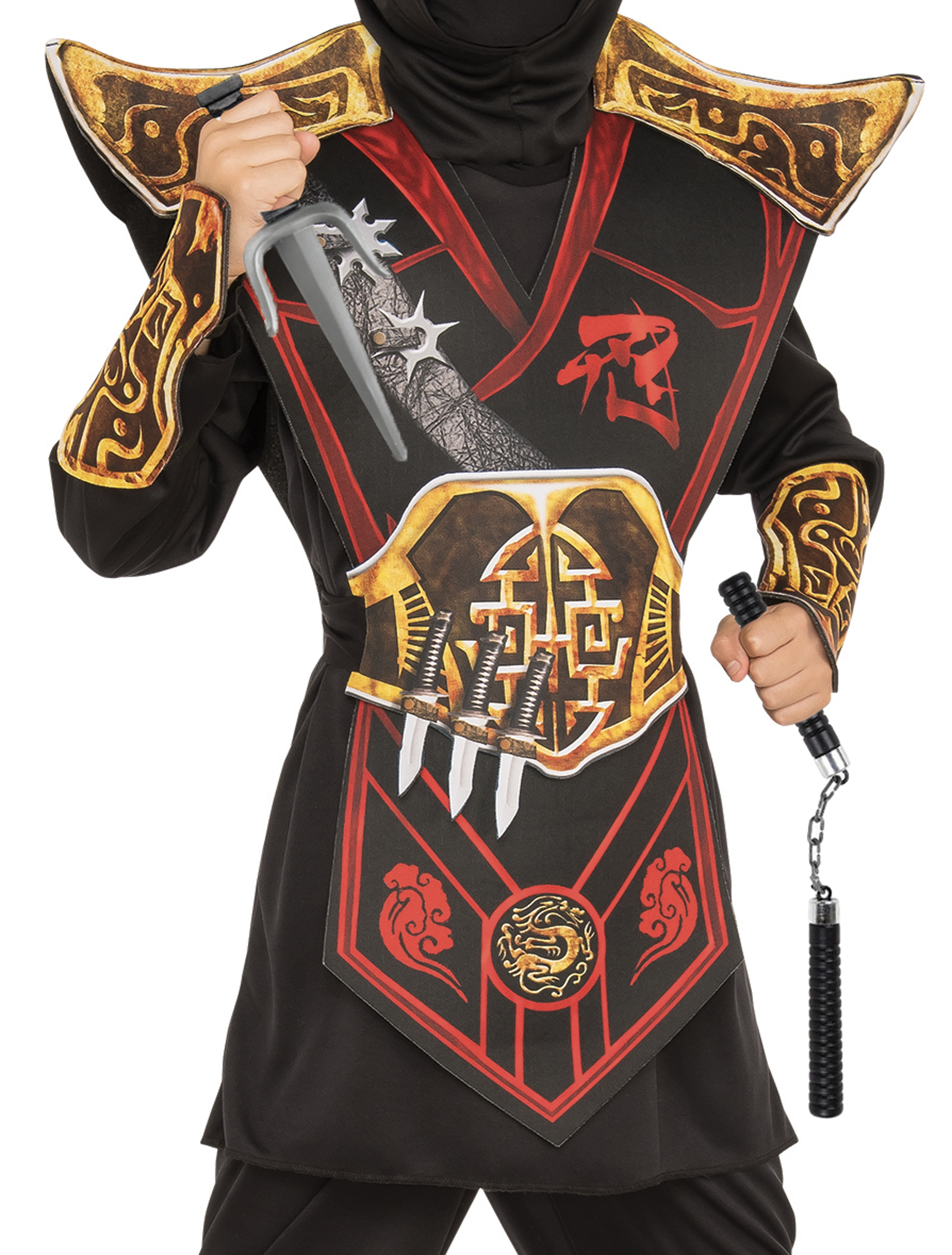 rubies-ninja-kost-m-deluxe-schwarz-luxus image 2