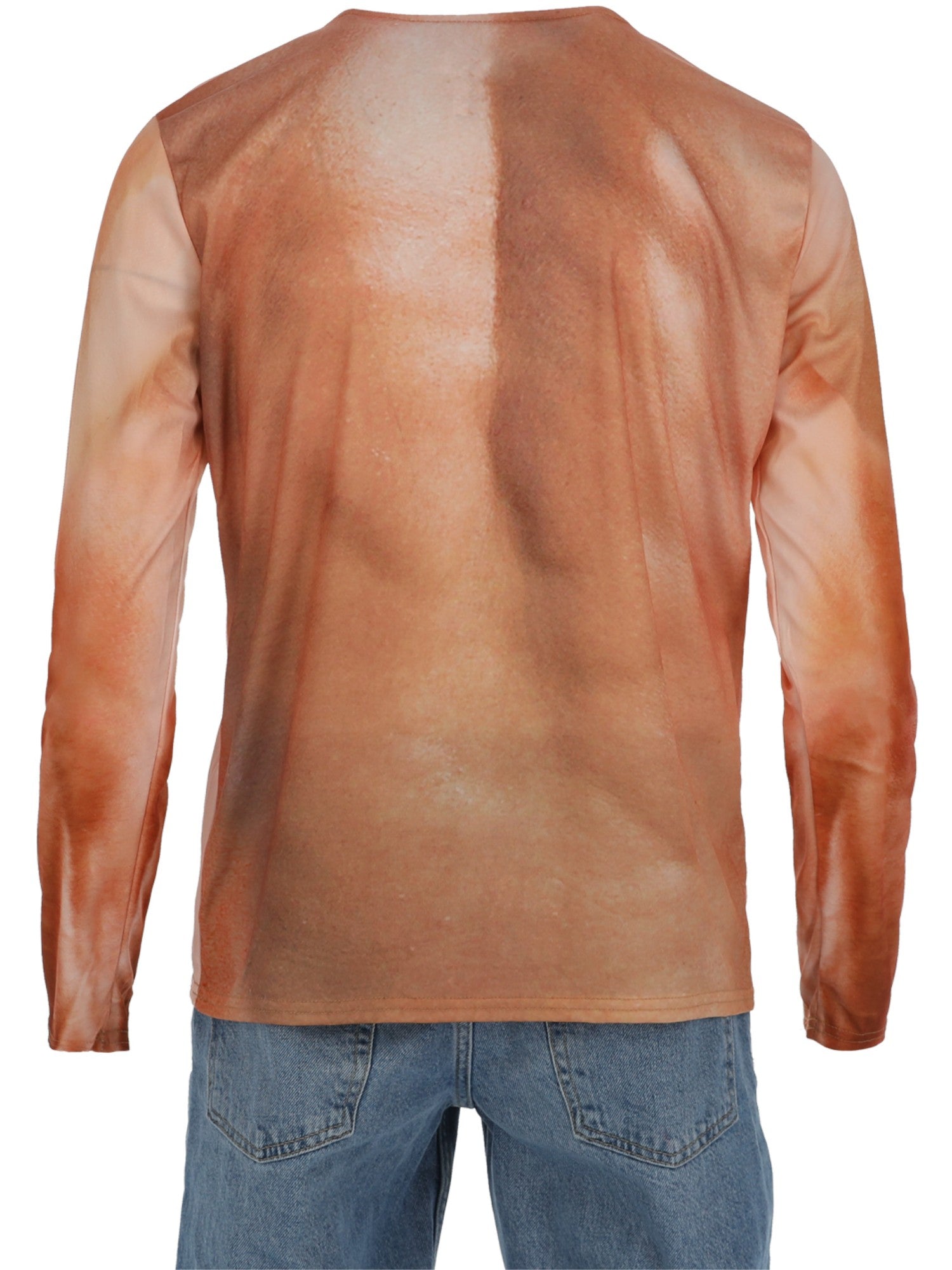 smiffys-fever-muskel-shirt-herren-hautfarben-langarm-m-l image 2