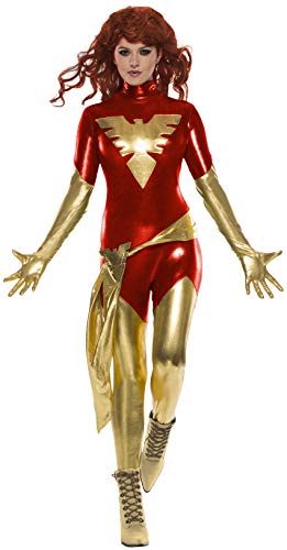rubie-s-deluxe-dark-phoenix-damenkost-m-rot-gold-overall image 5