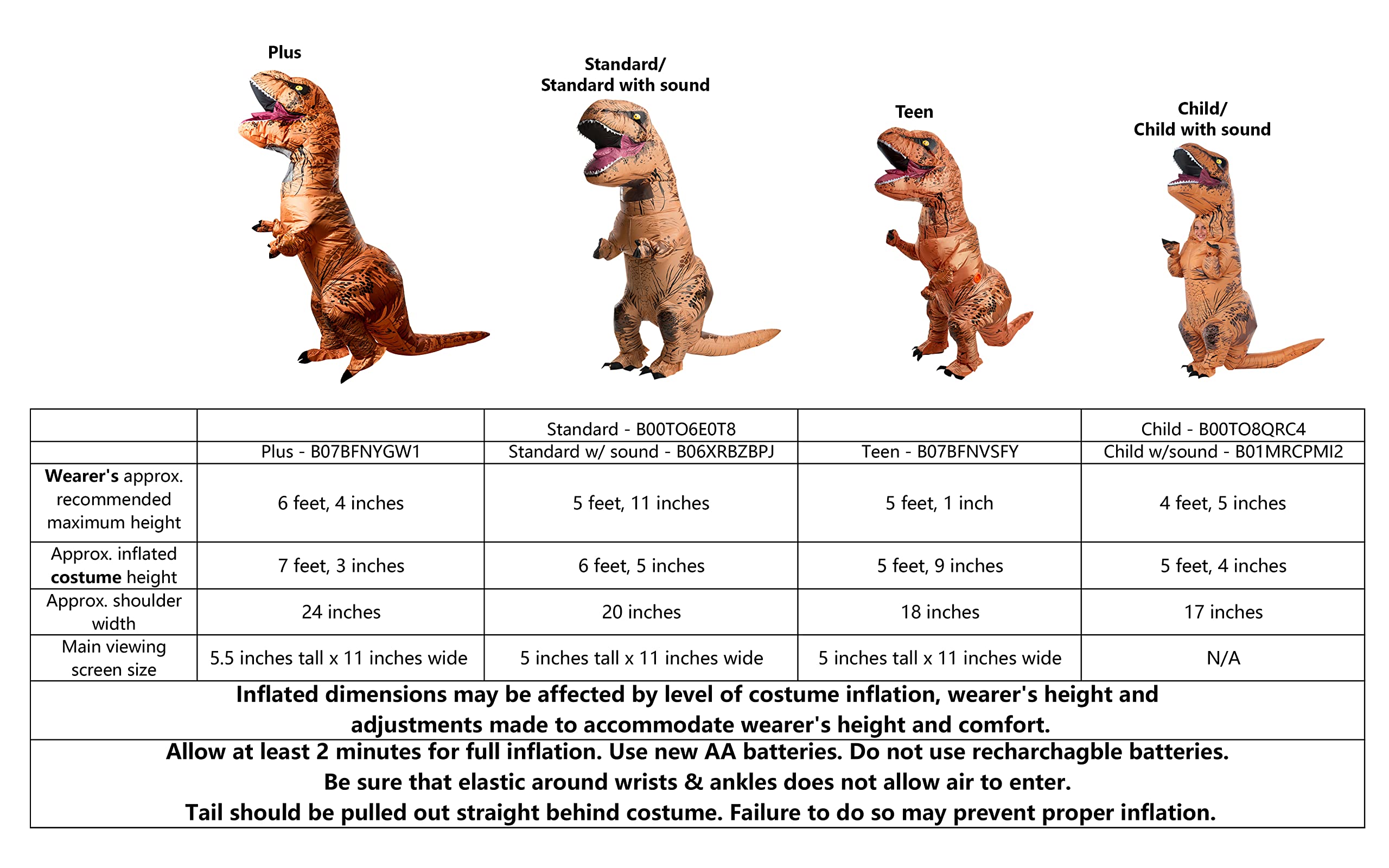 rubie-s-deluxe-t-rex-kost-m-kinder-aufblasbar-mit-gebl-se image 4