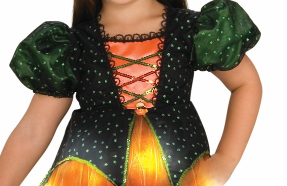 rubies-hexe-led-kost-m-orange-kleid-mit-hut-leuchtend image 3