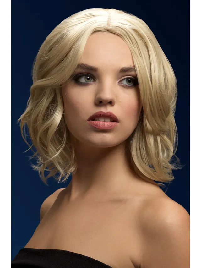 smiffys-fever-olivia-peruecke-bob-dunkelblond-33-cm image 1