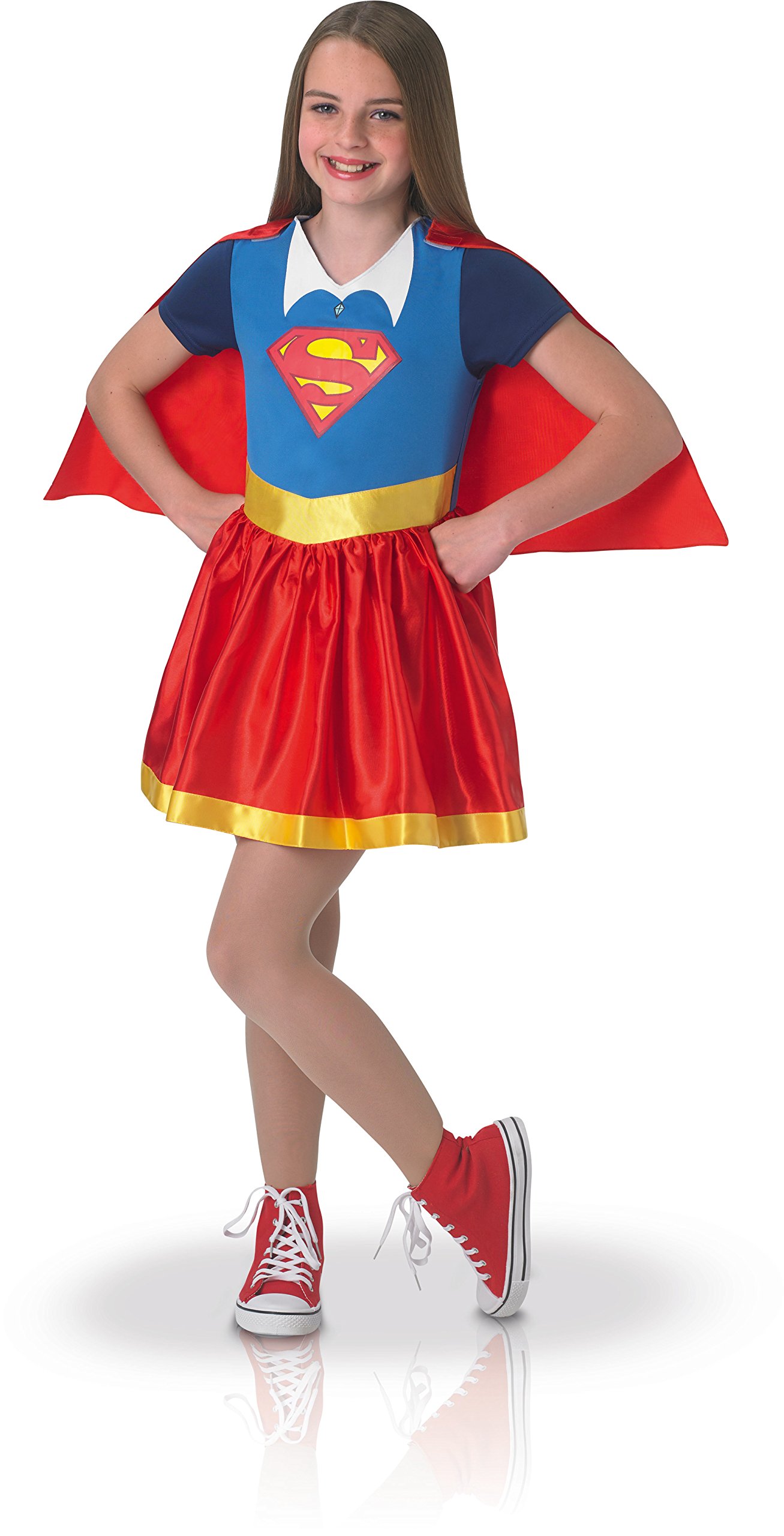 rubie-s-deluxe-supergirl-kinderkost-m-gr-s-3-4-jahre-mit-cape image 1