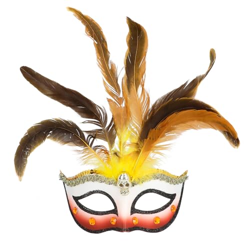 boland-masks-voodoo-zauberer-augenmaske-federn-schwarz image 6