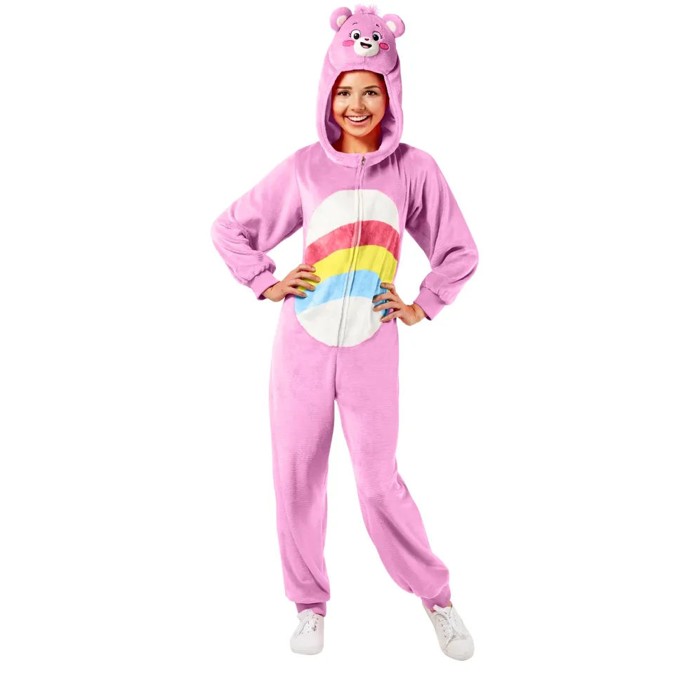 rubie-s-deluxe-cheer-bear-onesie-gl-cksb-rchi-kost-m-kapuze image 1
