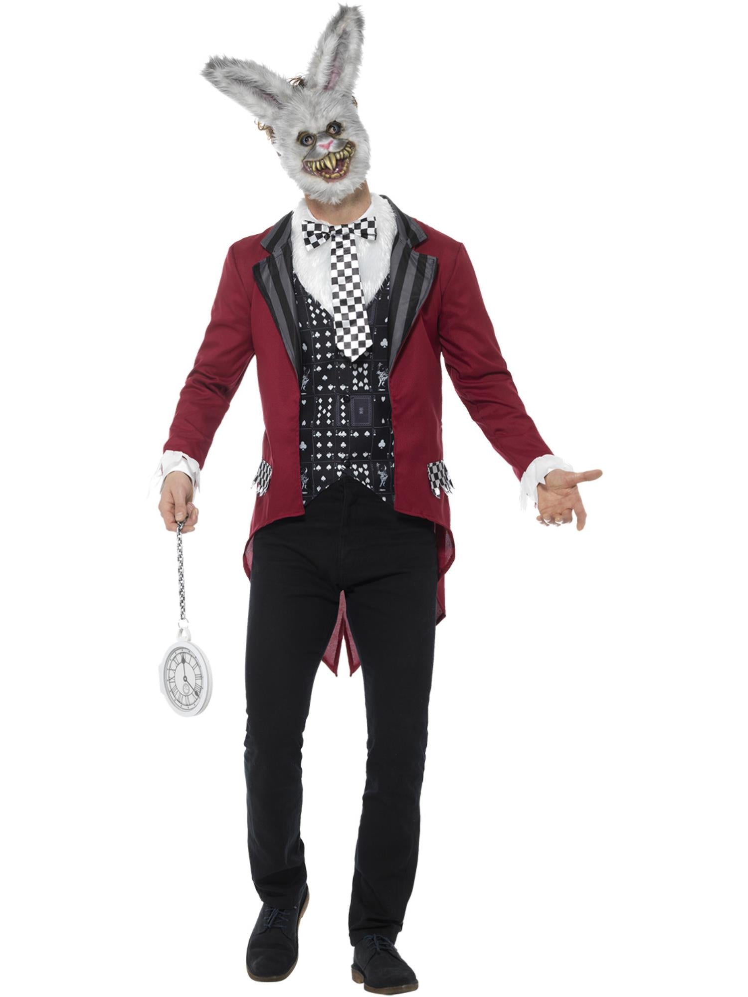 smiffys-fever-white-rabbit-kost-m-herren-m-rot image 4