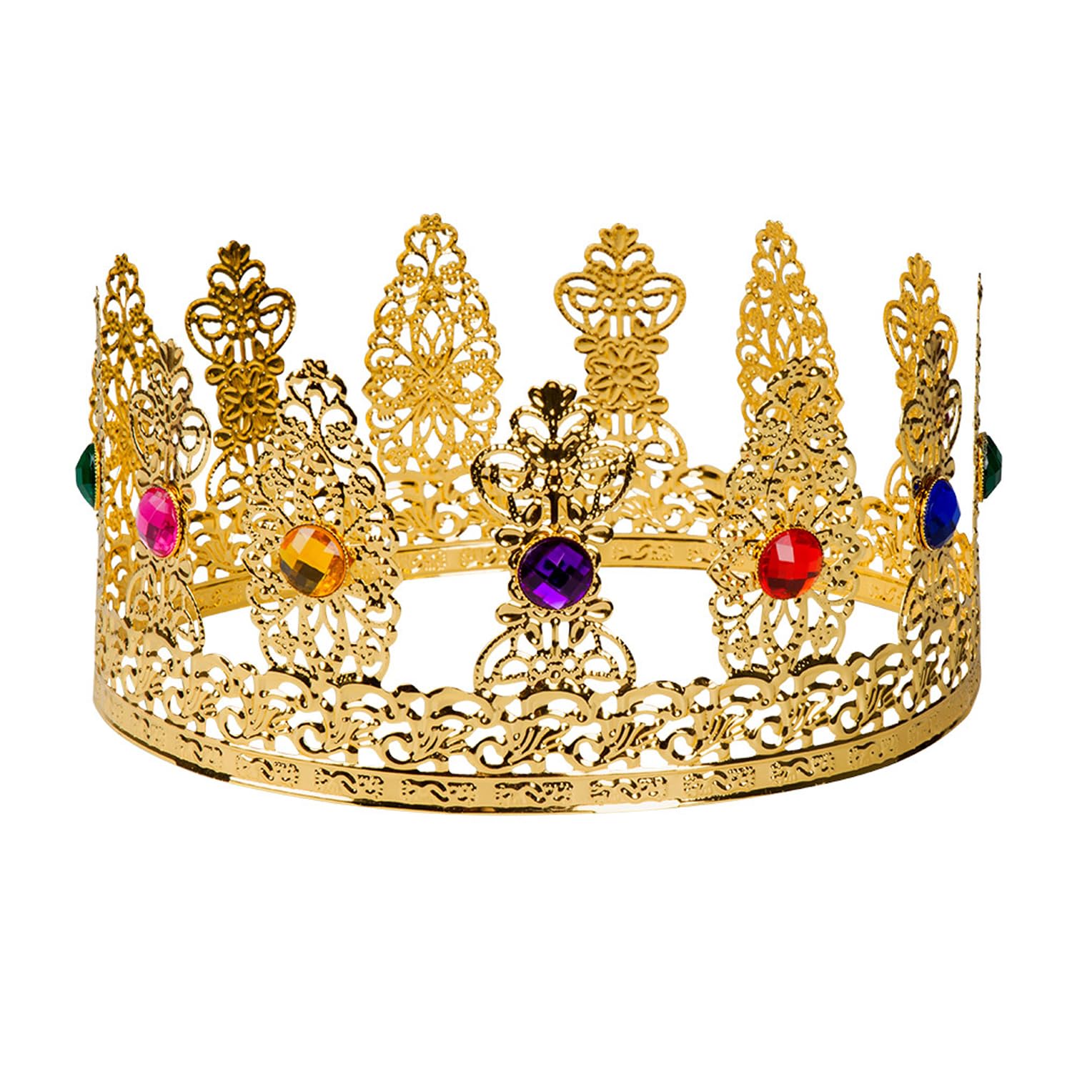 boland-64552-royal-queen-krone-gold-mit-schmucksteinen image 1