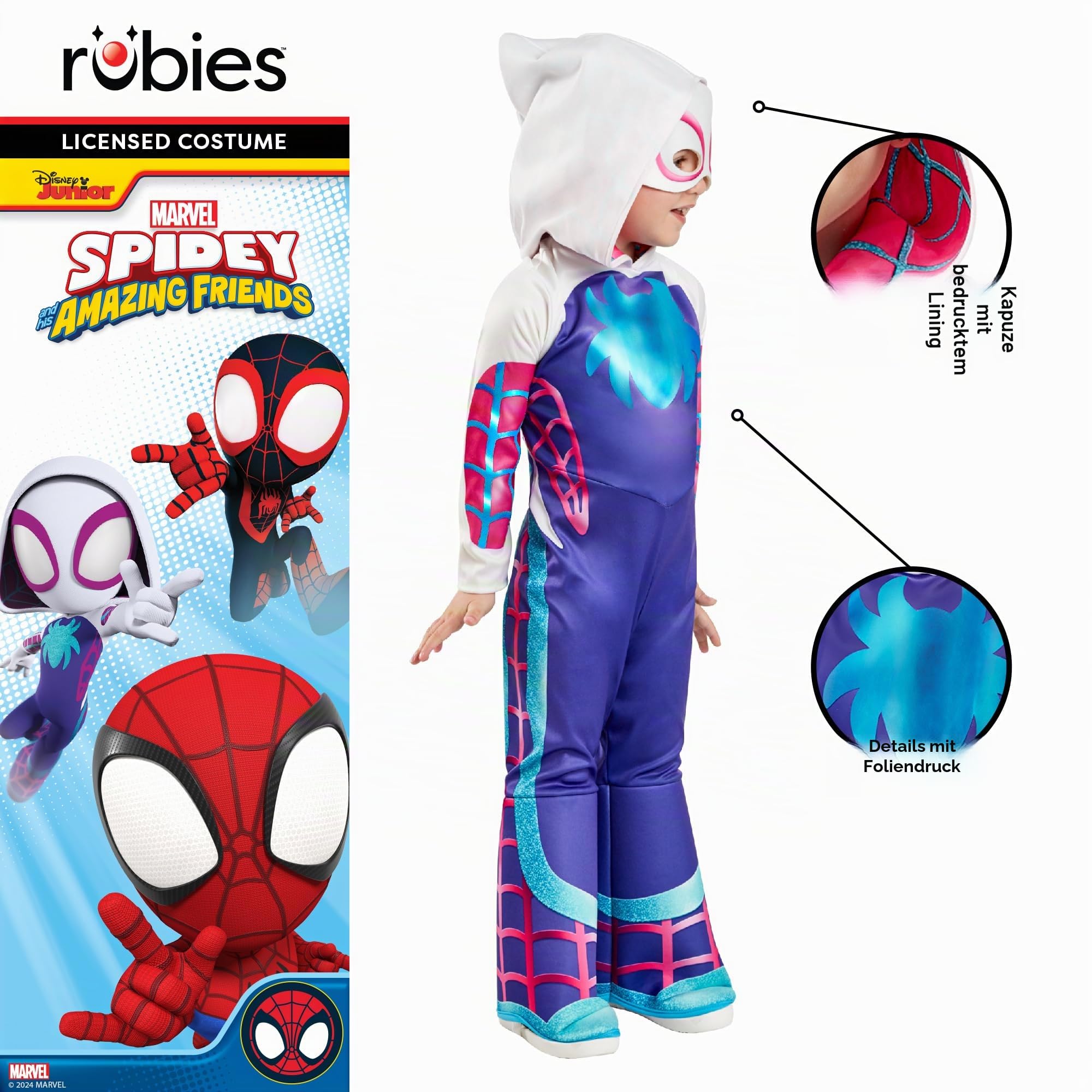 rubie-s-deluxe-ghost-spider-kleinkindkost-m-3-4-jahre image 4