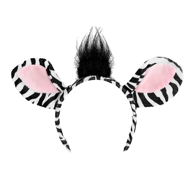 boland-accessories-tier-set-zebra-haarreif-schwanz-2-teilig image 1