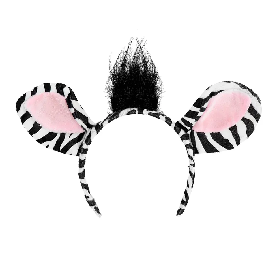 boland-accessories-tier-set-zebra-haarreif-schwanz-2-teilig image 1