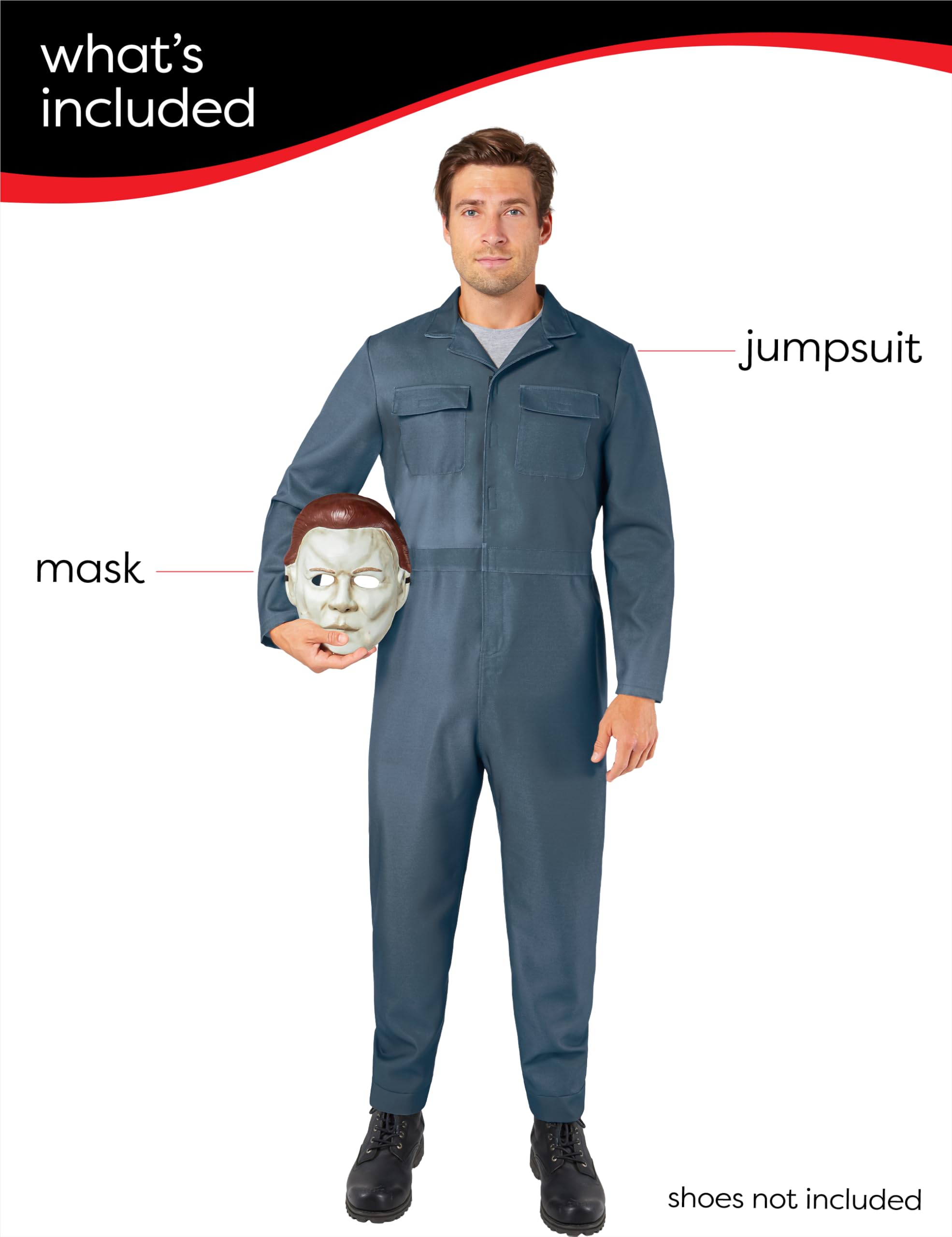 rubie-s-deluxe-michael-myers-kost-m-herren-xl-overall-maske image 3