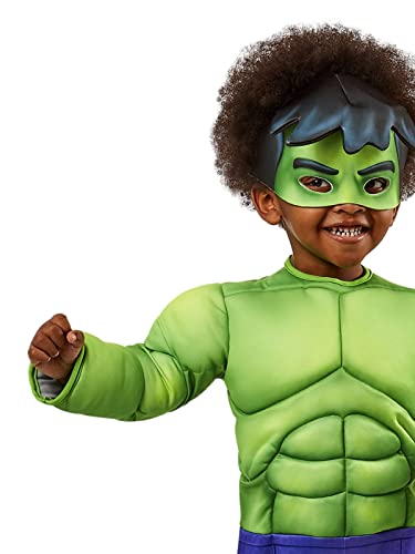 rubie-s-deluxe-hulk-kost-m-3-4-jahre-gepolstert-gr-n image 5