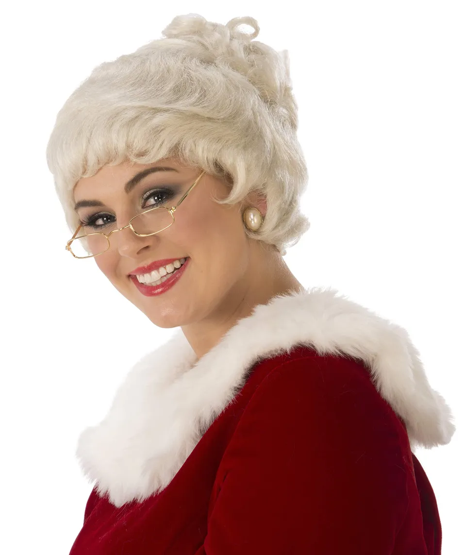 rubie-s-deluxe-mrs-claus-per-cke-wei-damen-einheitsgr-e-dutt image 1