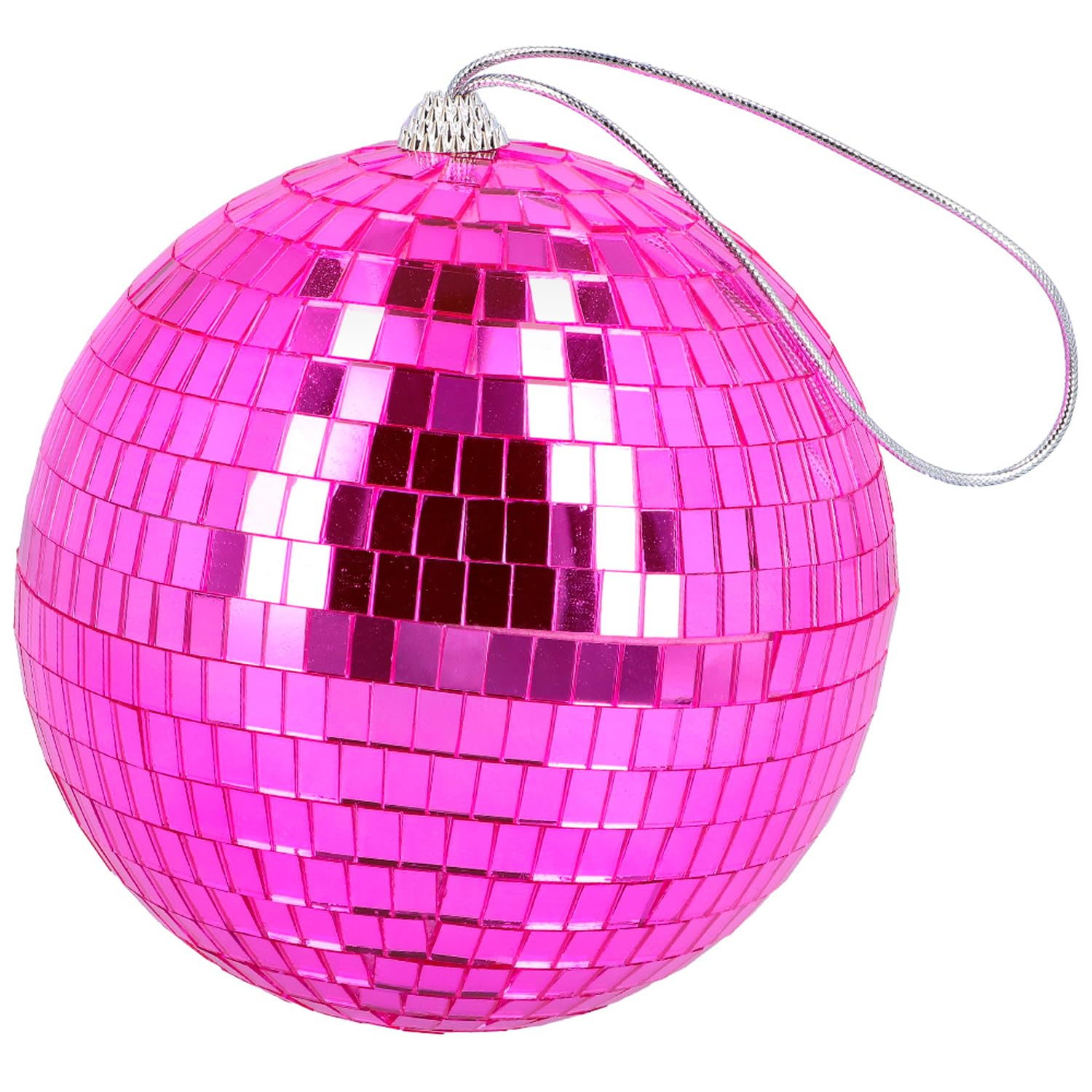 boland-discokugel-disco-fever-deko-rosa-15-cm-h-ngedeko image 1