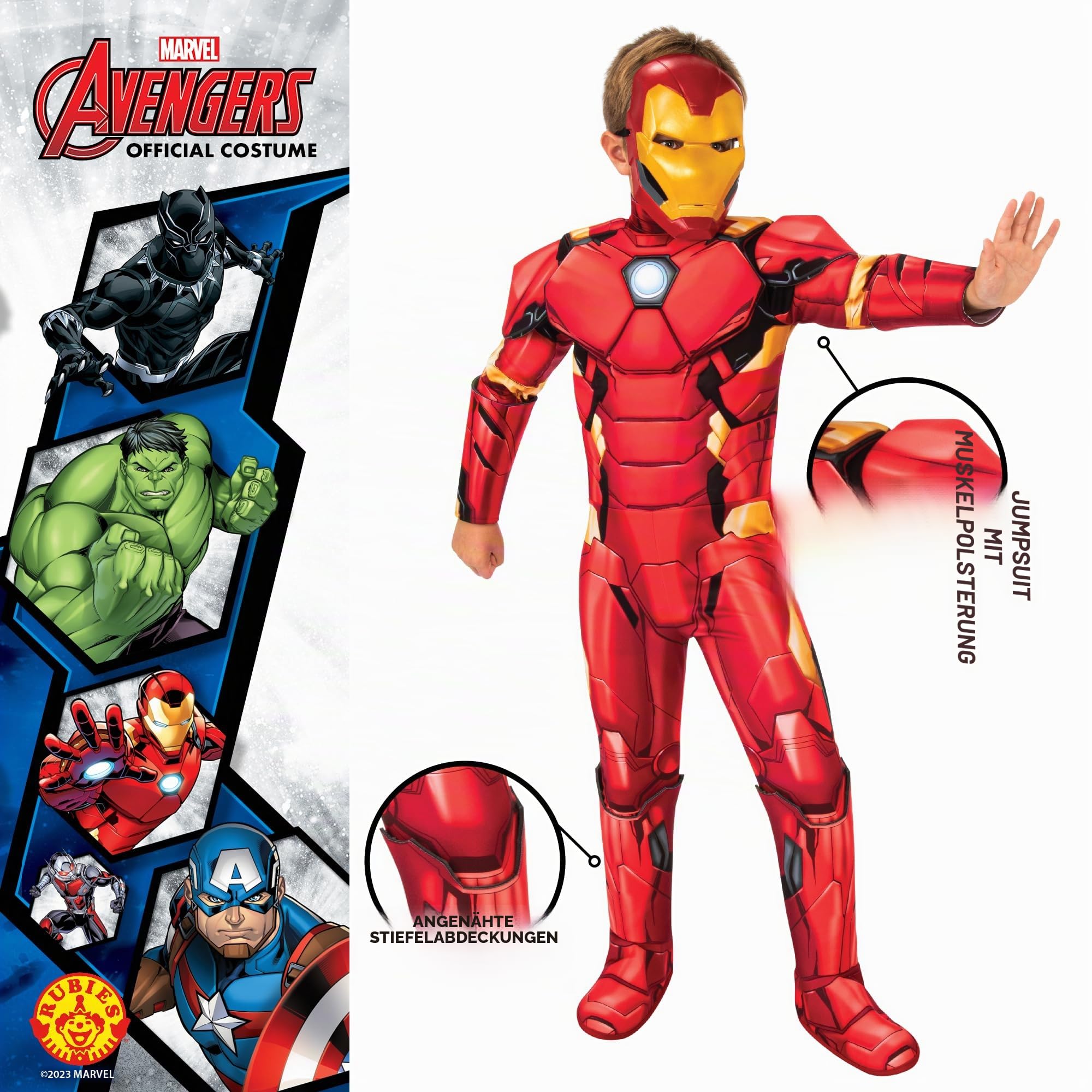 rubie-s-deluxe-iron-man-kost-m-kinder-9-10-jahre image 3