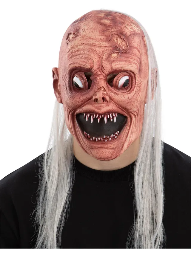 smiffys-makeup-fx-nightmare-smile-latex-maske-mit-haaren image 1