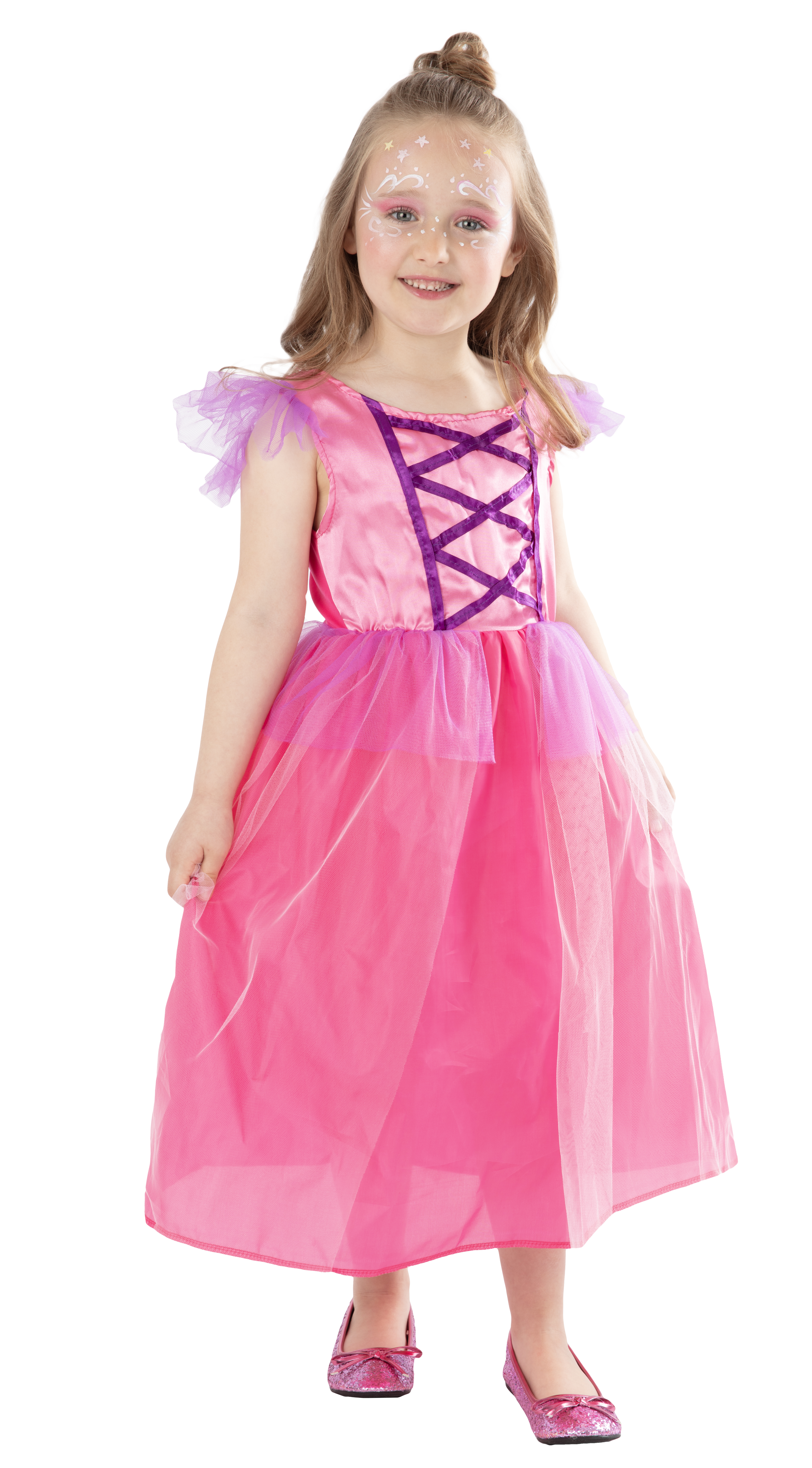 rubies-d-guisements-princesse-rose-prinzessinnenkost-m-rosa-satin image 1