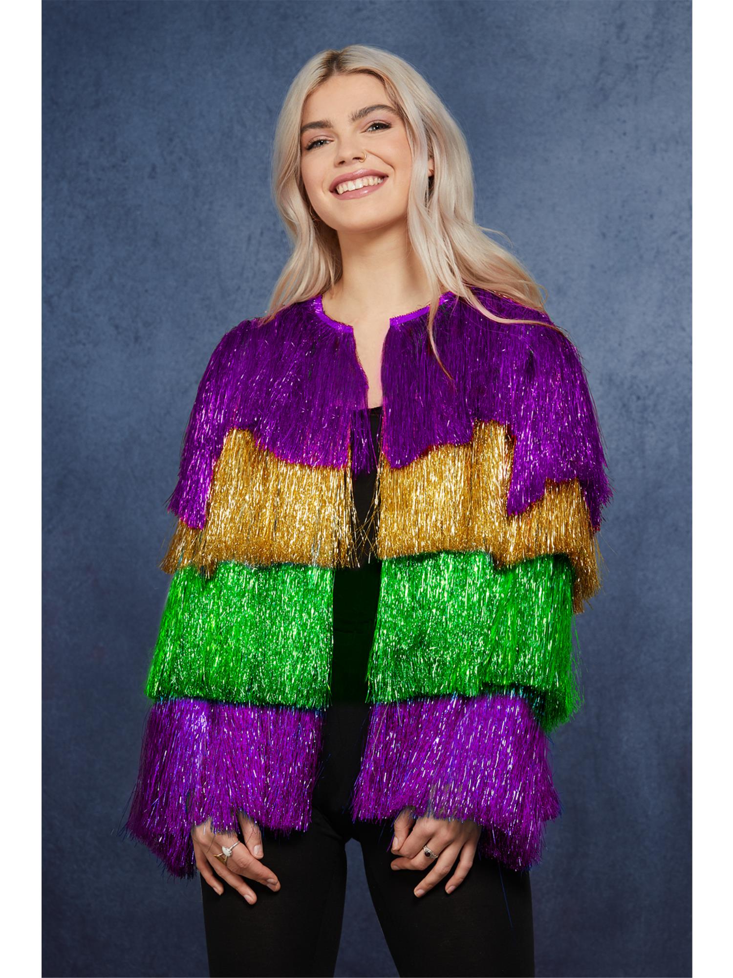 fever-mardi-gras-jacke-damen-lila-gold-gr-n image 2