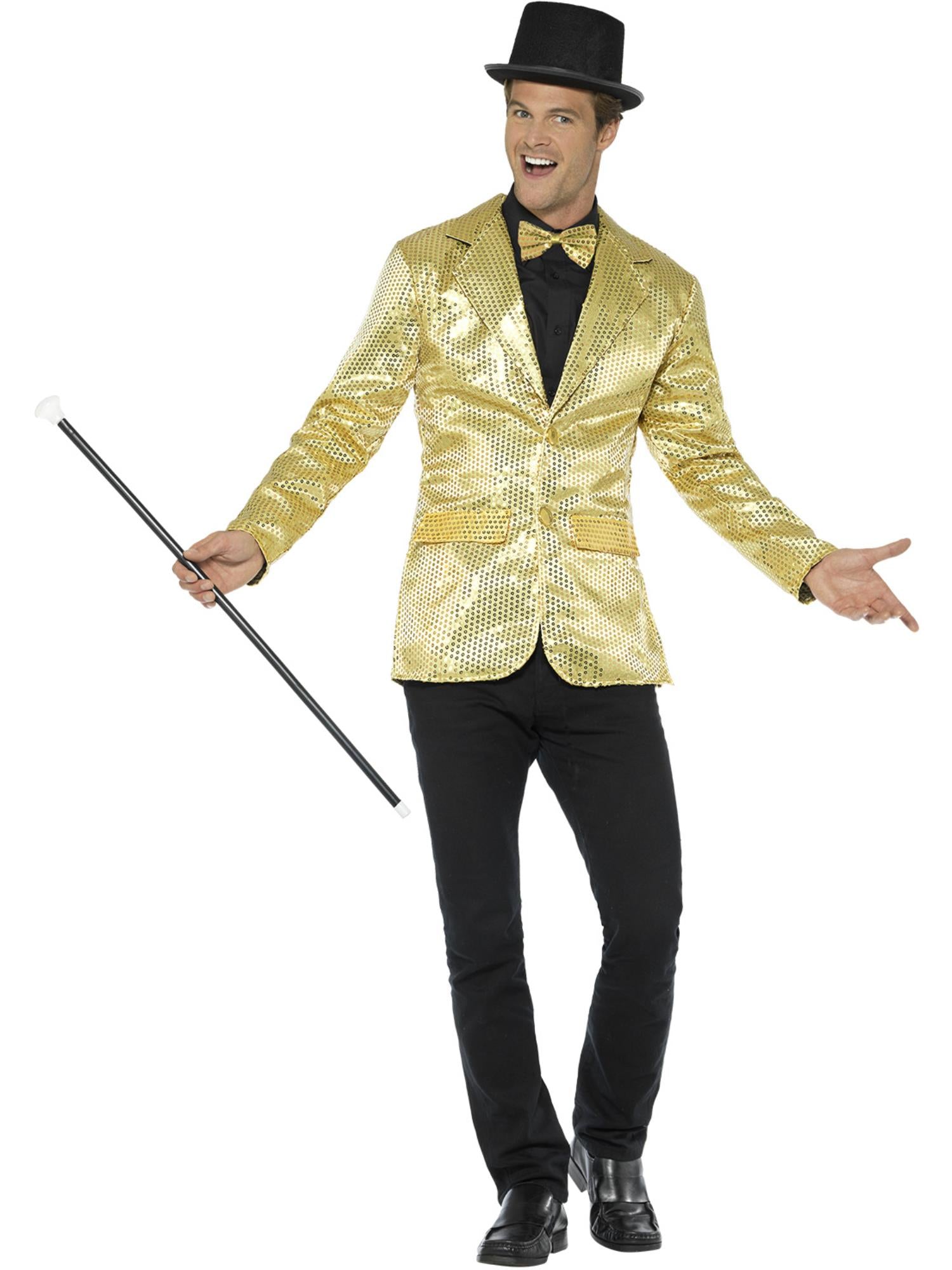 smiffys-fever-pailletten-jacke-herren-gold-m-xl image 4