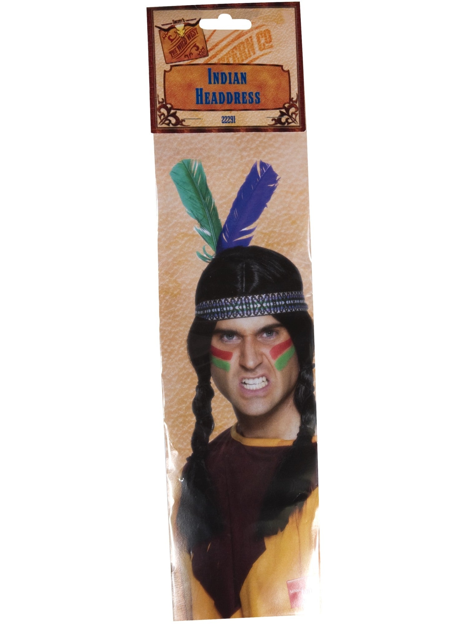 smiffys-fever-feder-stirnband-bunt-mit-2-federn image 2