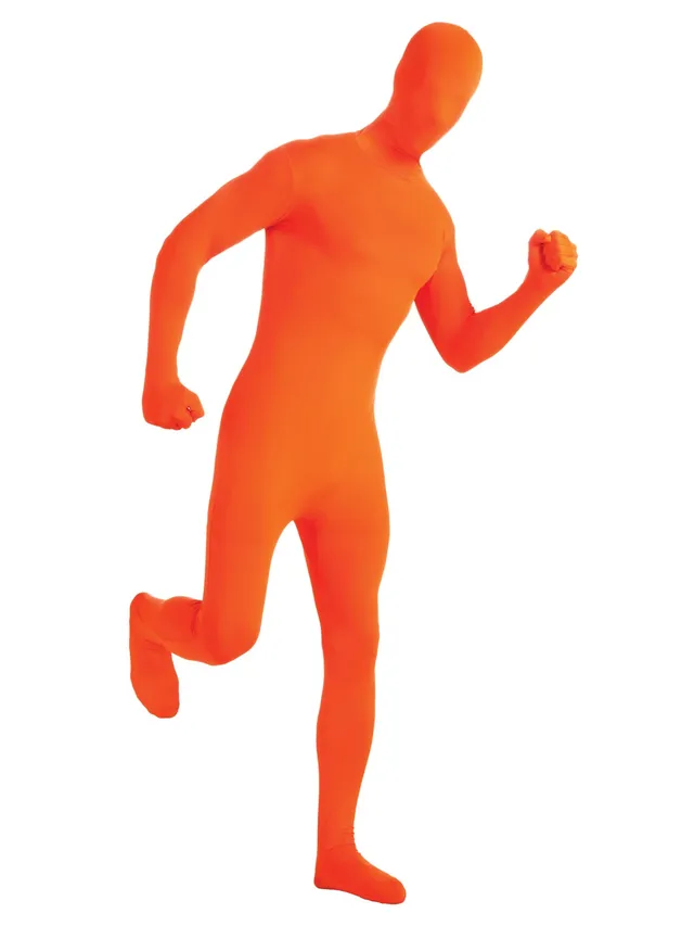 rubie-s-deluxe-second-skin-ganzk-rperanzug-orange-l image 1