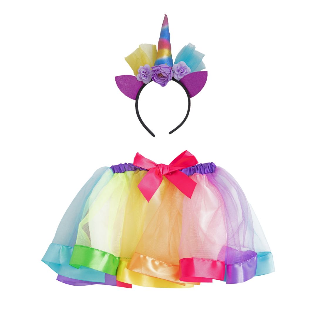 rubies-licorne-einhorn-kost-m-tutu-bunt-mit-rosa-schleife image 4