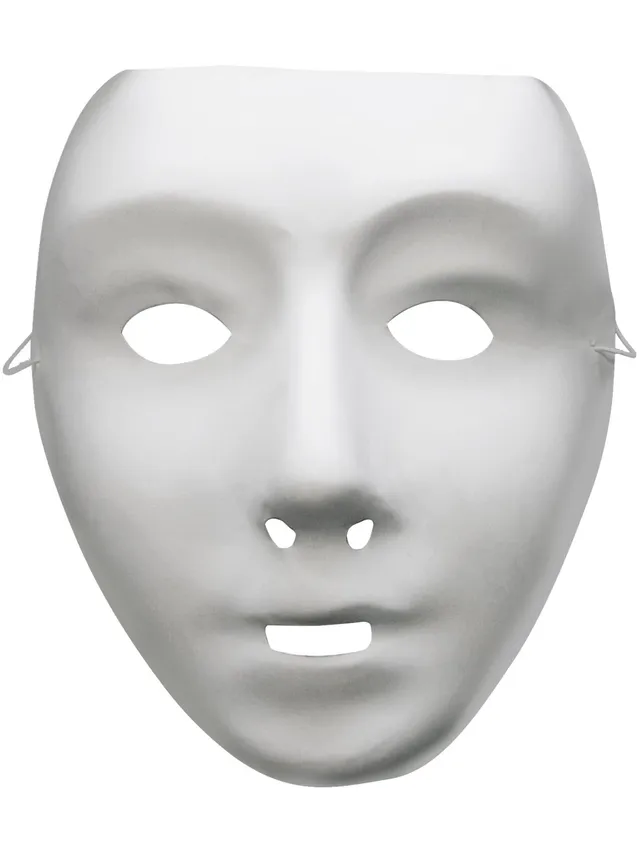 smiffys-fever-roboter-maske-wei-pvc-einheitsgr-e image 1