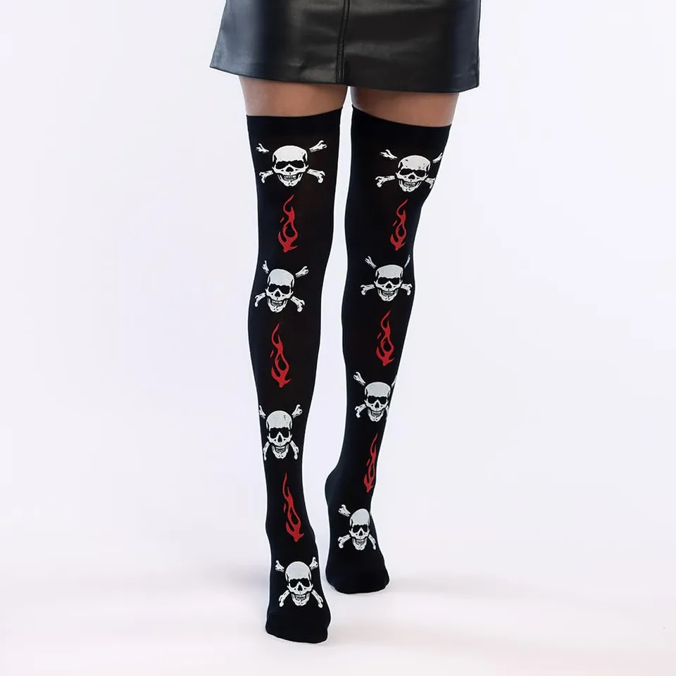 boland-audrey-overknees-totenkopf-flammen-60-den image 1